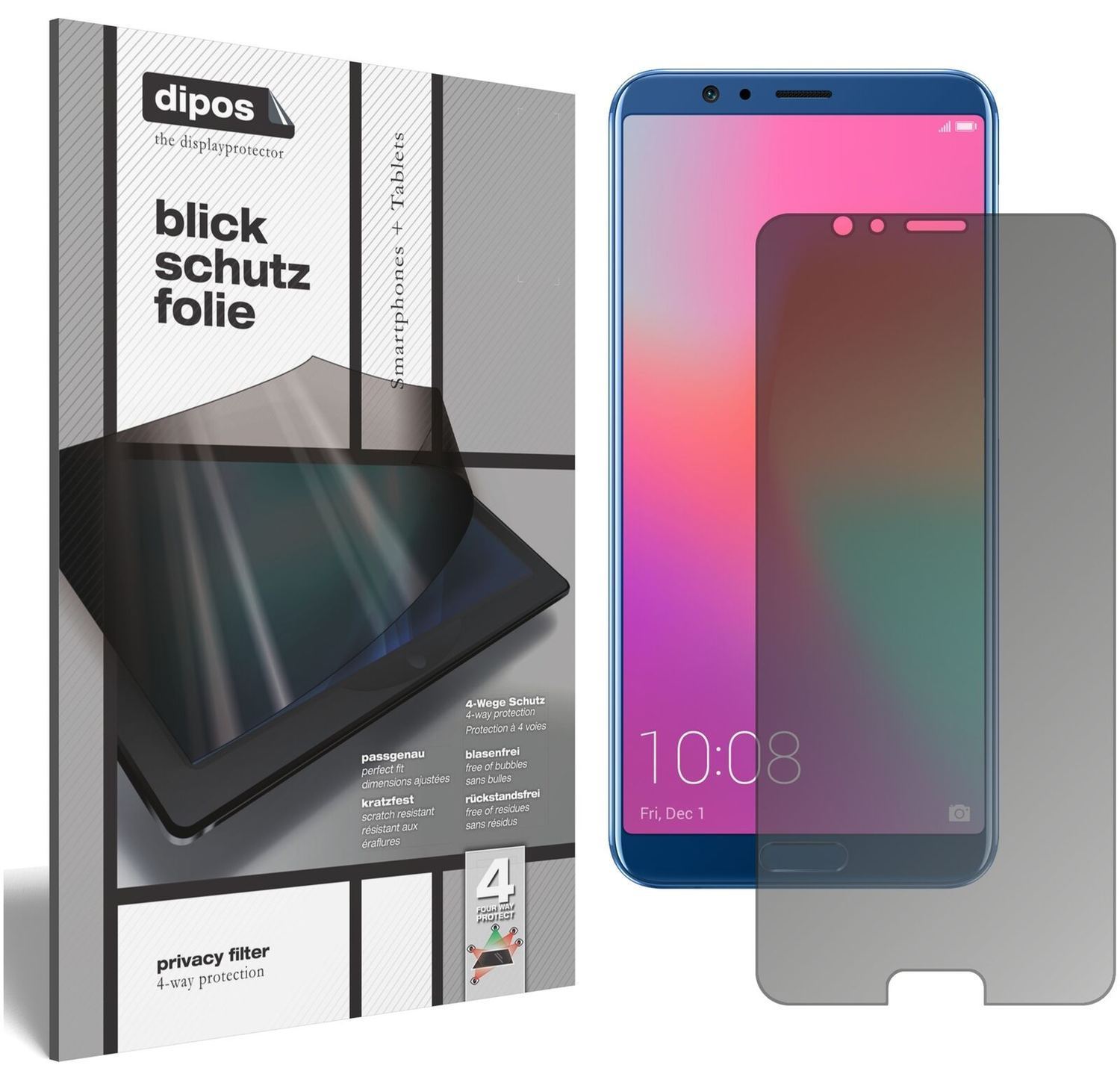 Blickschutzfolie für Huawei Honor View 10 matt Sch (1)