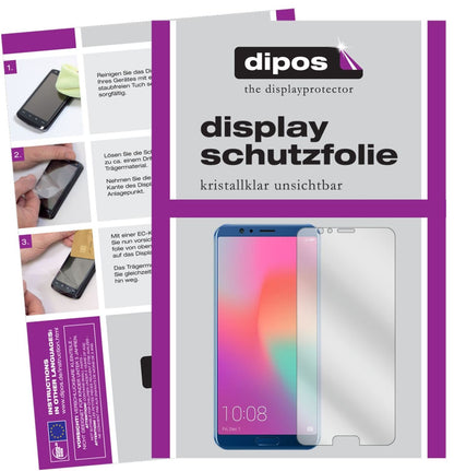 2x Schutzfolie klar für Huawei Honor View 10 Displ (1)