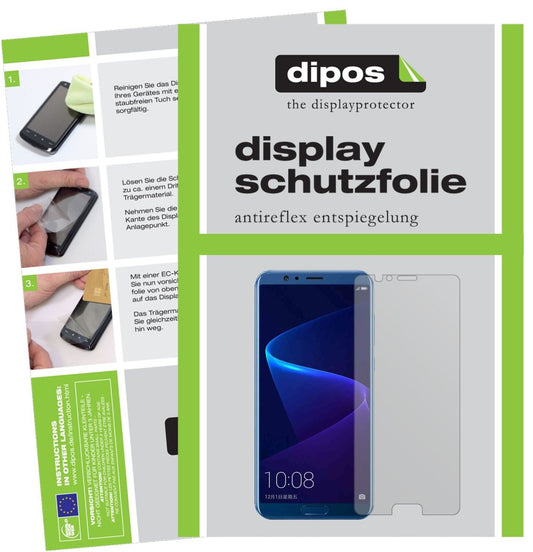 2x Schutzfolie matt für Huawei Honor V10 Display-S (1)