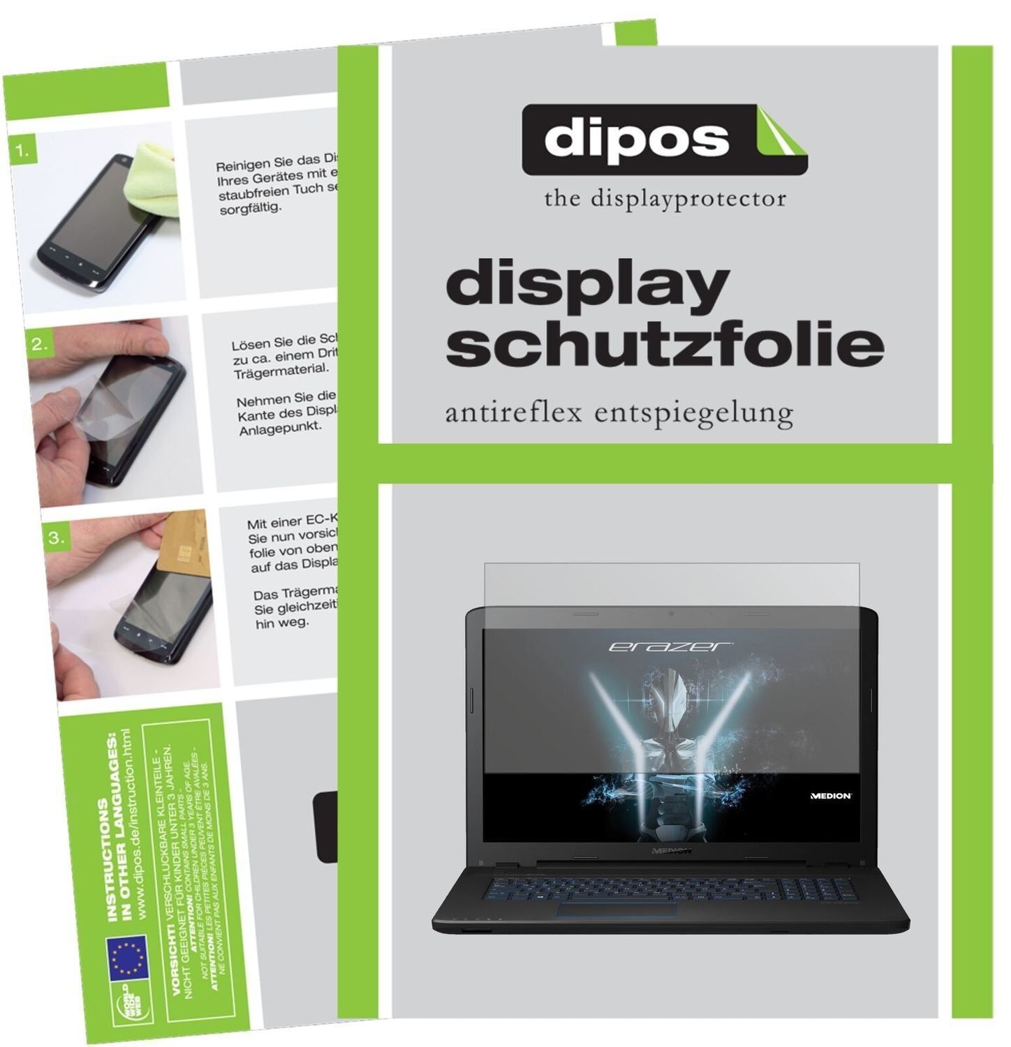1x Schutzfolie matt für Medion P7652 Display-Schut (2)