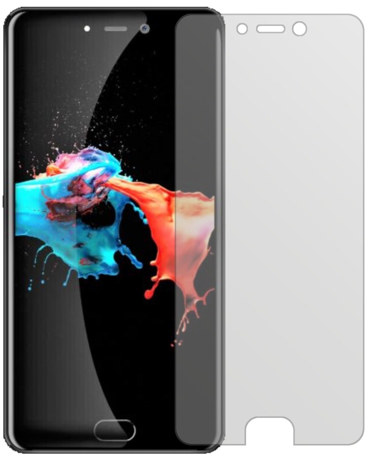 2x Schutzfolie matt für Leagoo T5c Display-Schutzf (2)