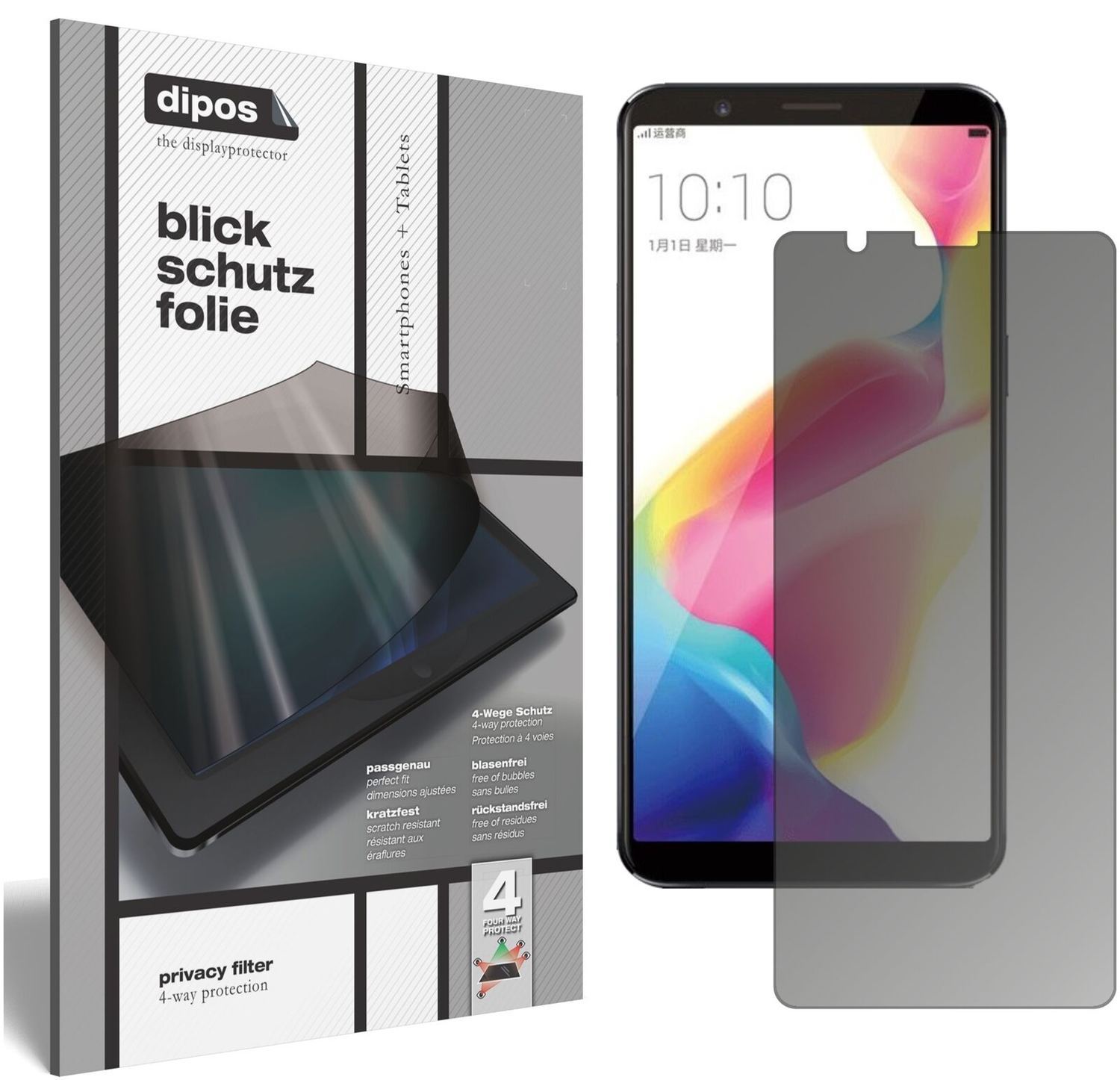 Blickschutzfolie für Oppo R11s Plus matt Schutzfol (2)