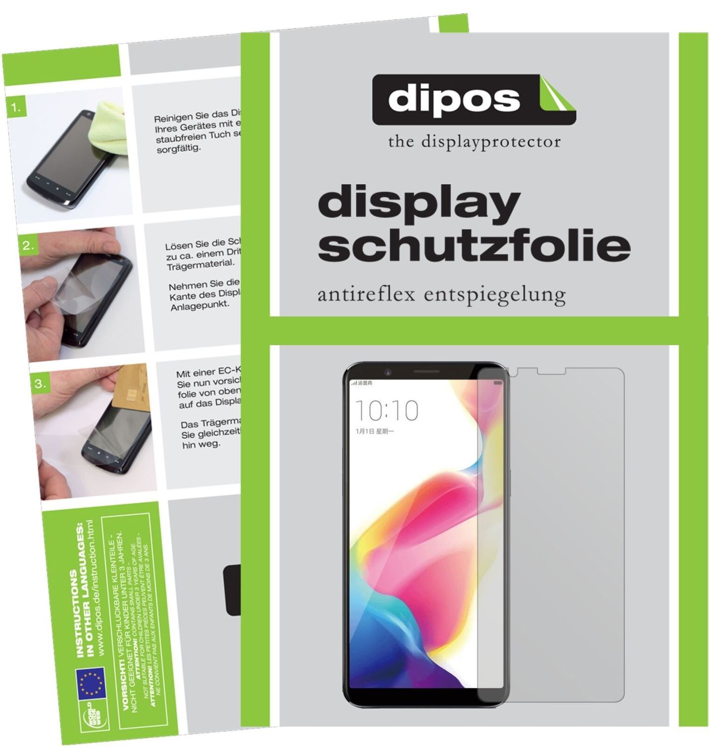 1x Schutzfolie matt für Oppo R11s Plus Display-Sch (2)
