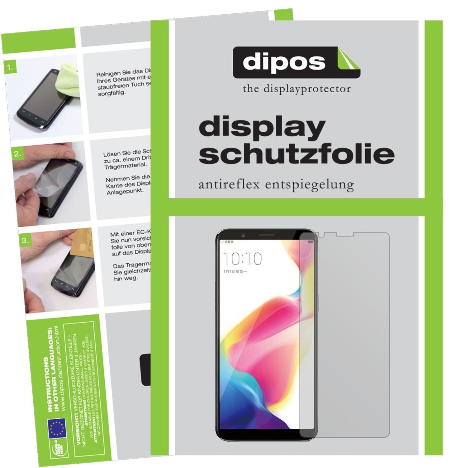 5x Schutzfolie matt für Oppo R11s Display-Schutzfo (2)