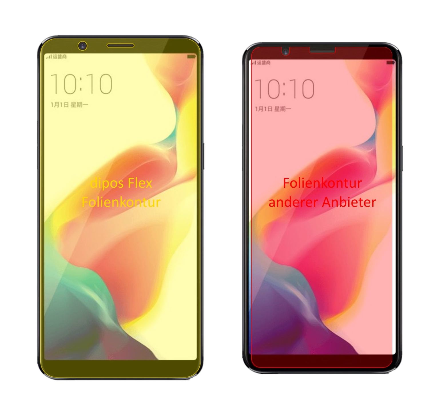 3x 3D Full Cover Schutzfolie für Oppo R11s Plus (2)