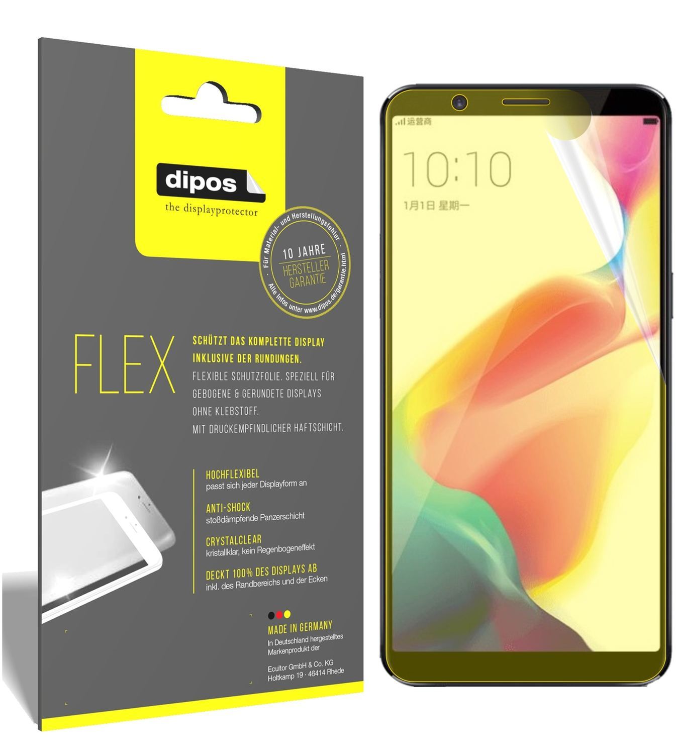 3x 3D Full Cover Schutzfolie für Oppo R11s (1)