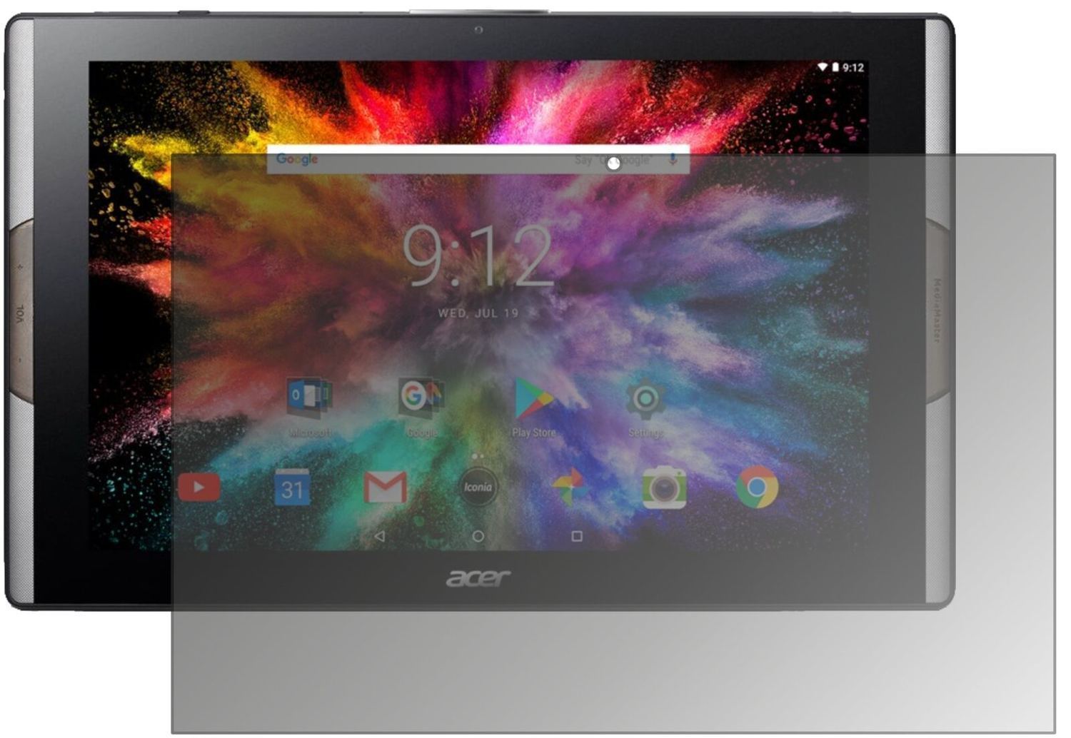 Blickschutzfolie für Acer Iconia Tab 10 A3-A50 mat (2)