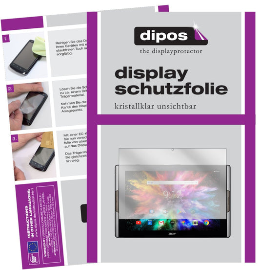 2x Schutzfolie klar für Acer Iconia Tab 10 A3-A50  (1)