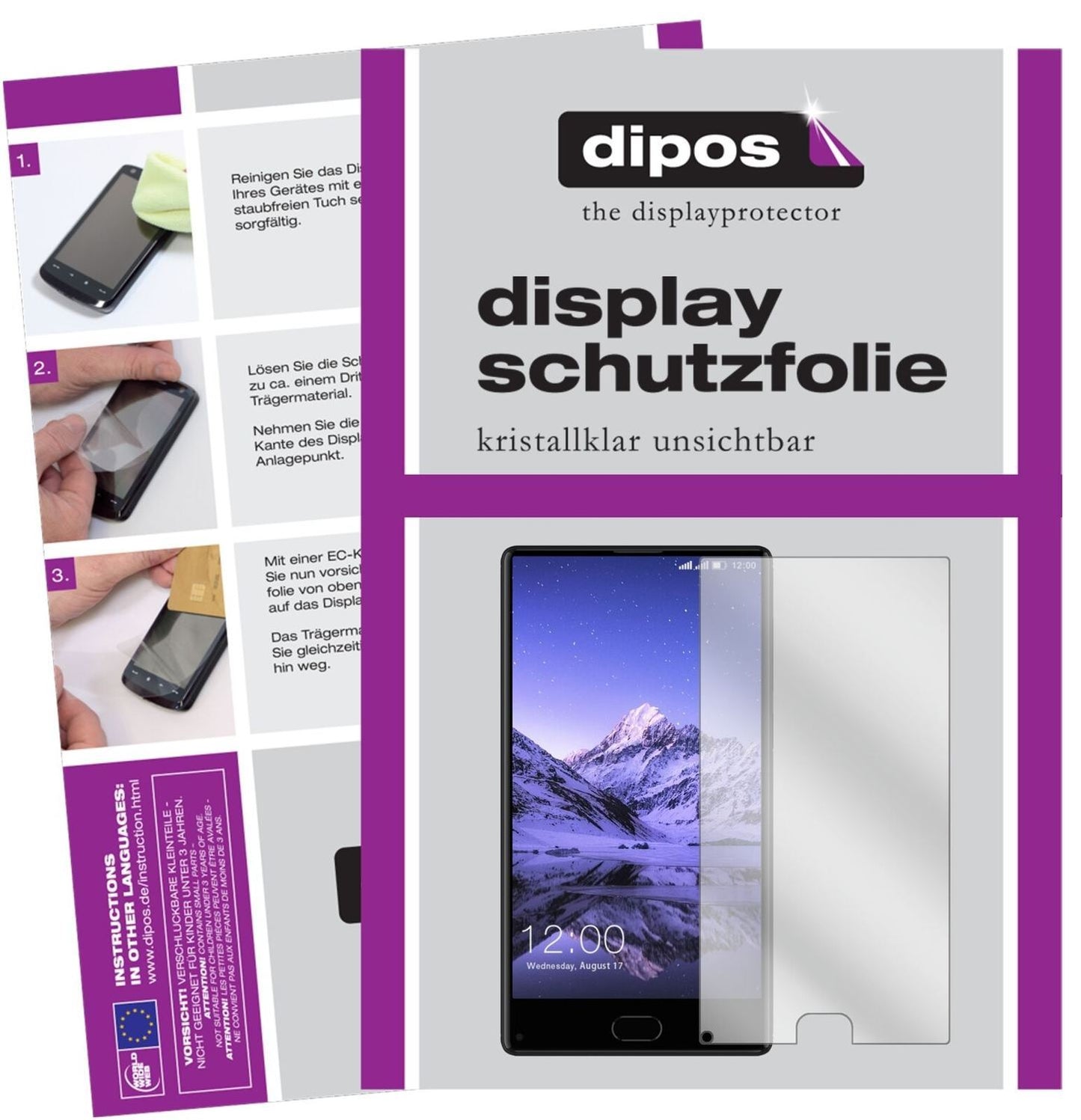 5x Schutzfolie klar für Leagoo Kiicaa Mix Display- (2)
