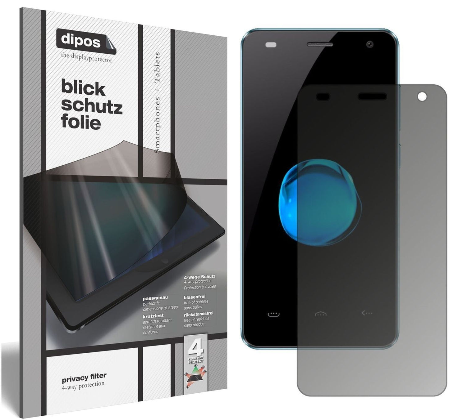 Blickschutzfolie für HOMTOM HT26 matt Schutzfolie  (2)