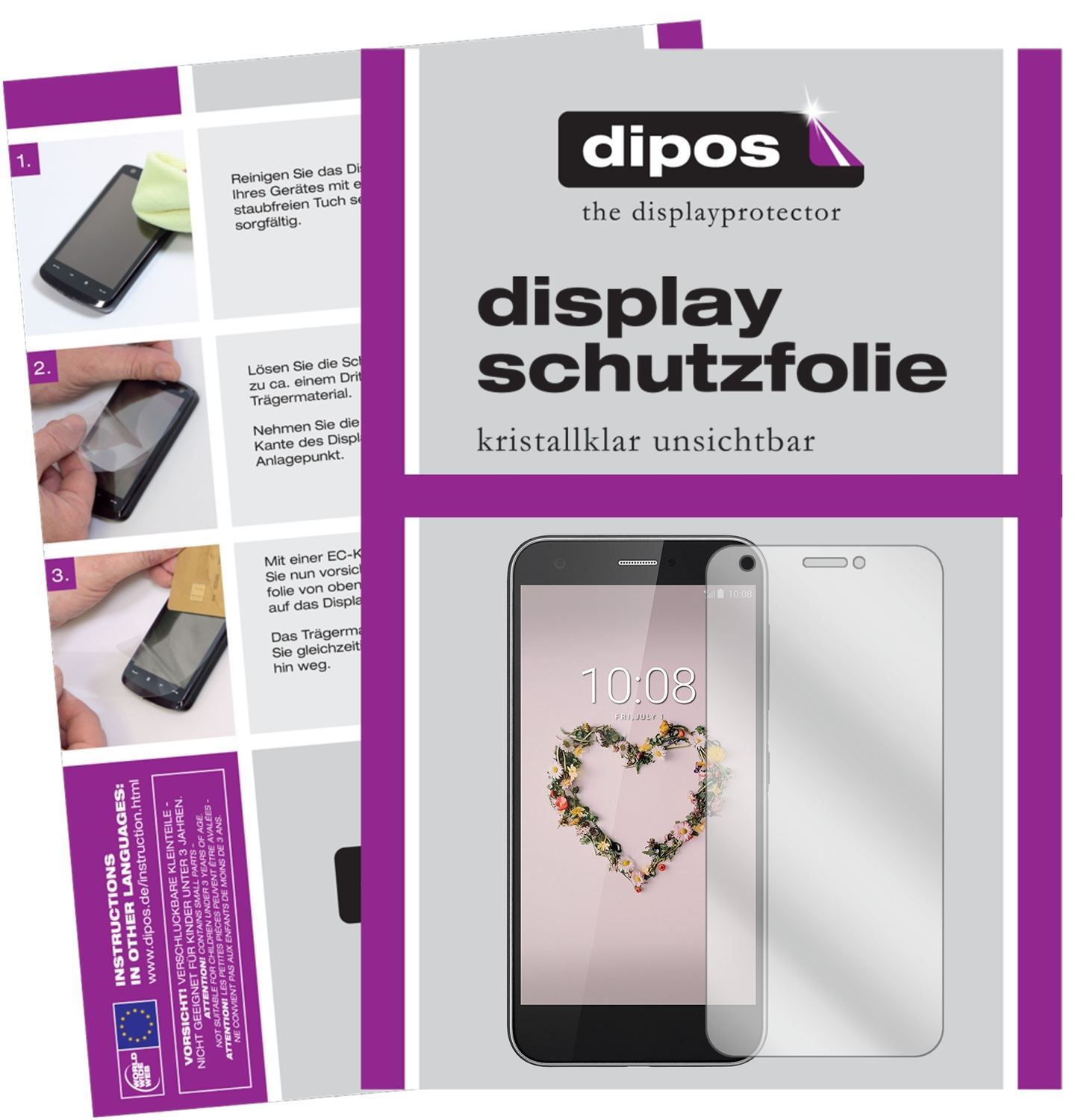 2x Schutzfolie klar für ZTE Blade A512 Display-Sch (1)