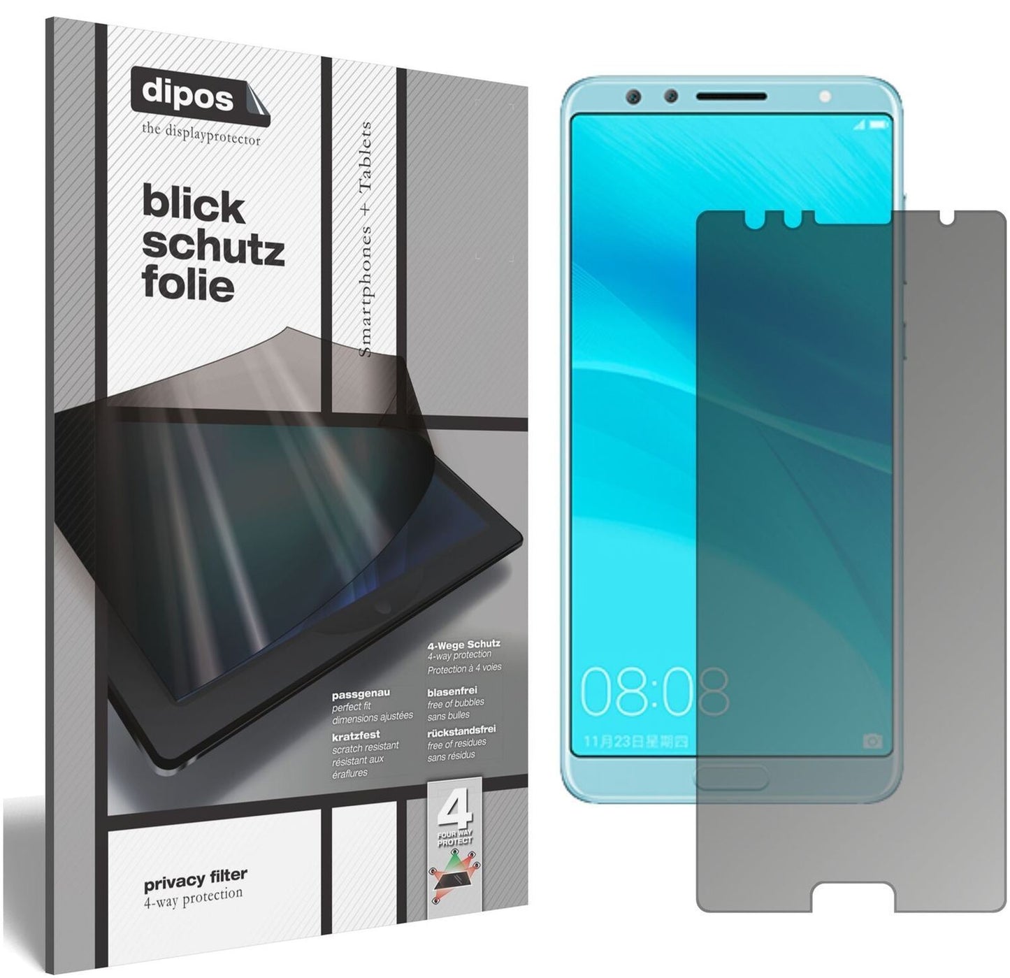 Blickschutzfolie für Huawei Nova 2S matt Schutzfol (2)