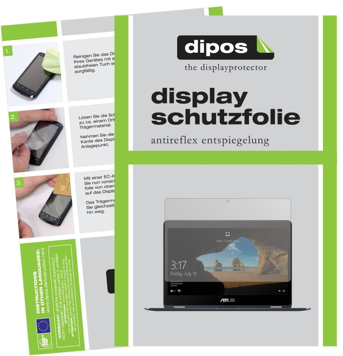 2x Schutzfolie matt für Asus NovaGo Display-Schutz (1)