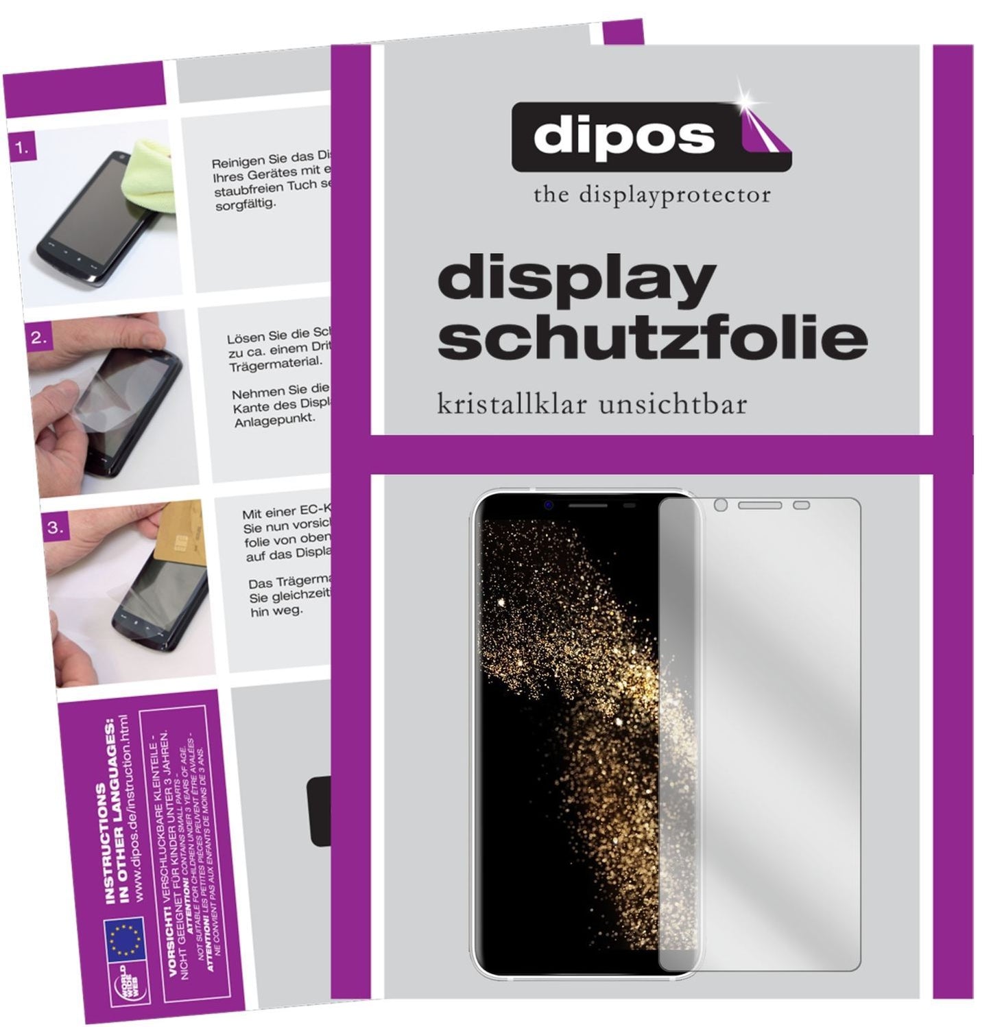 2x Schutzfolie klar für HOMTOM S8 Display-Schutzfo (1)
