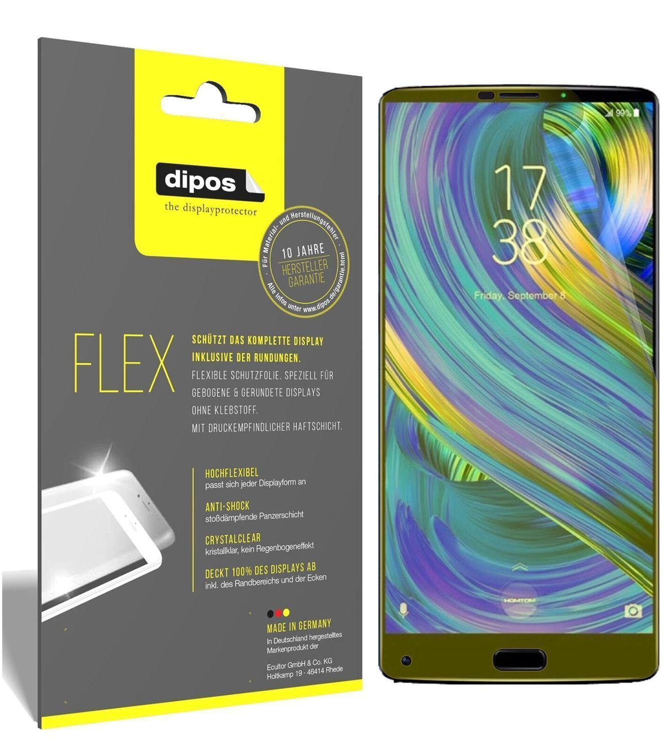 2x 3D Full Cover Schutzfolie für HOMTOM S9 Plus (3)