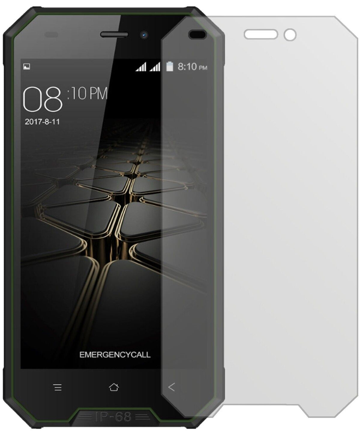 5x Schutzfolie matt für Blackview BV4000 Display-S (1)