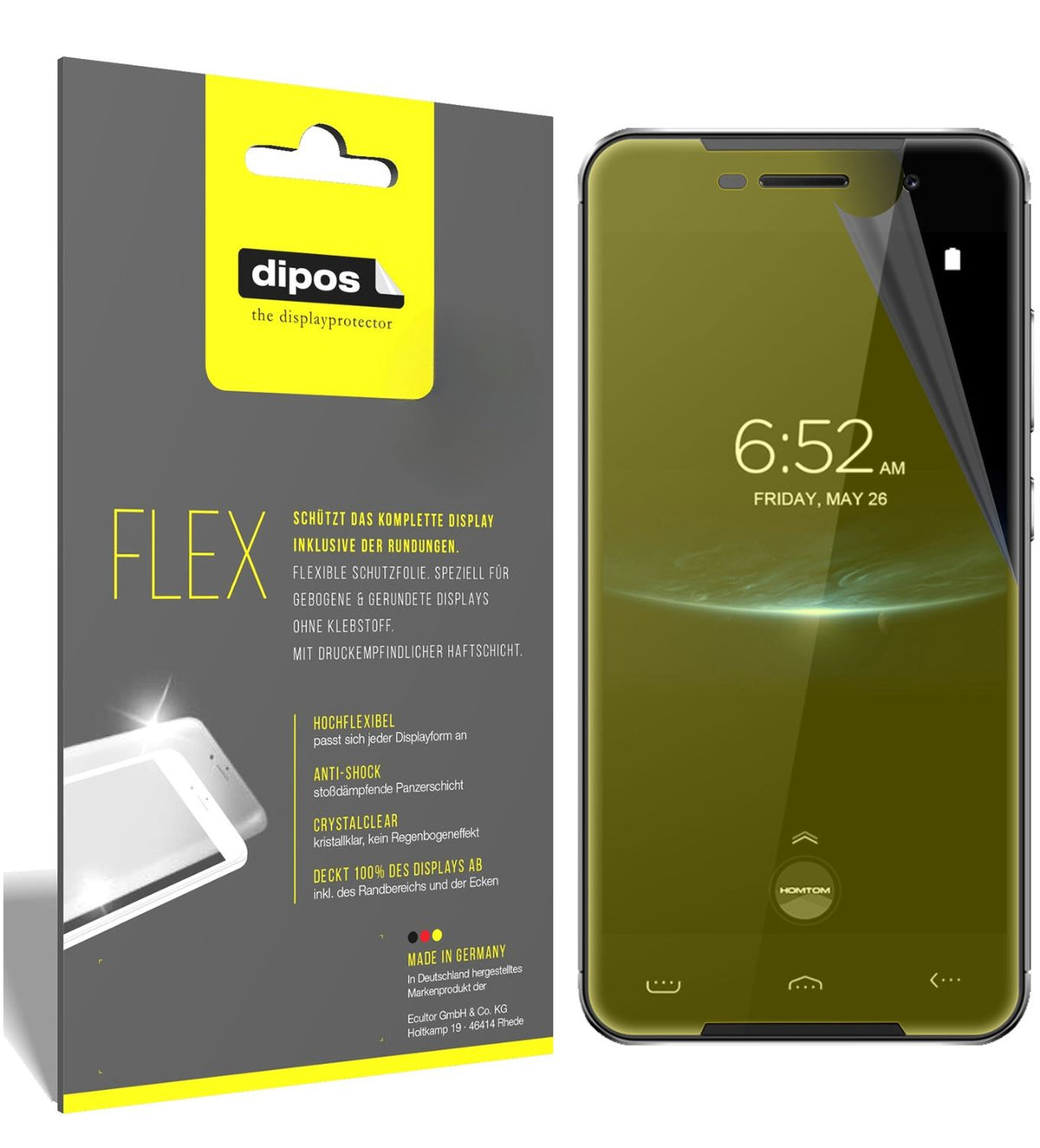 3x 3D Full Cover Schutzfolie für HOMTOM HT37 Pro (1)