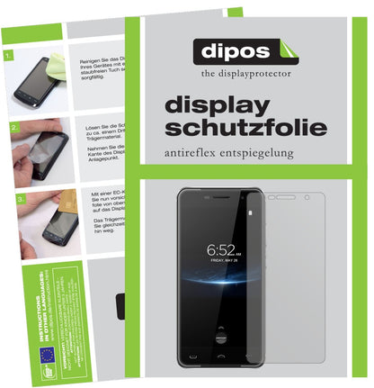6x Schutzfolie matt für HOMTOM HT37 Pro Display-Sc (1)
