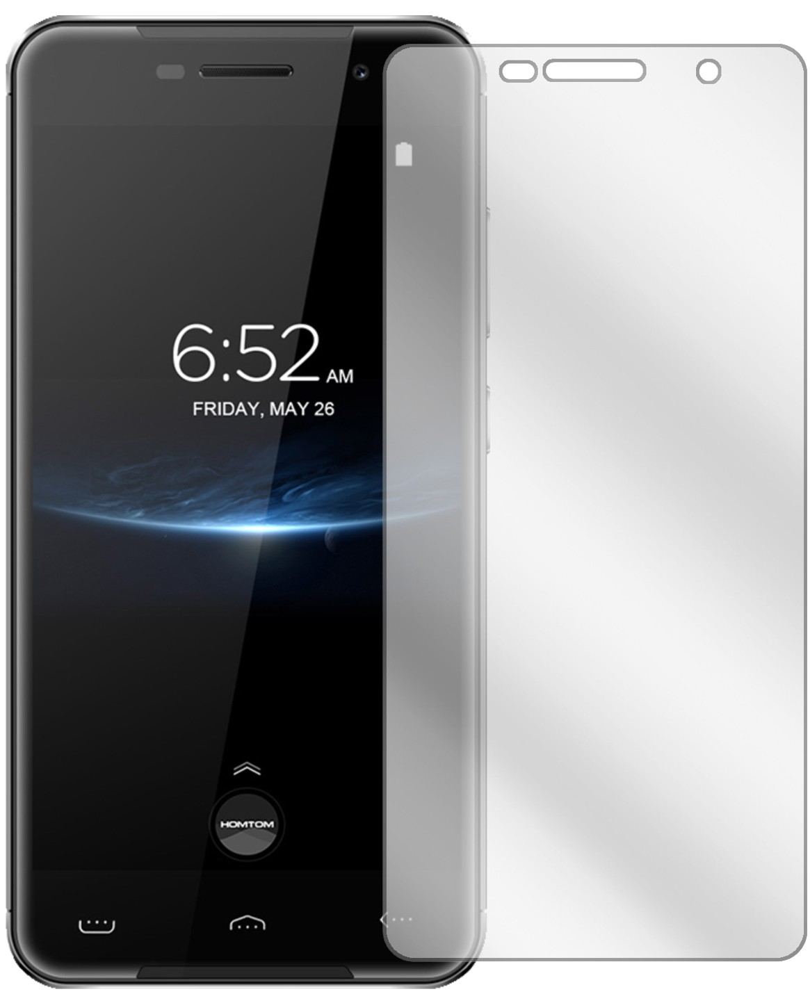 2x Schutzfolie klar für HOMTOM HT37 Pro Display-Sc (2)