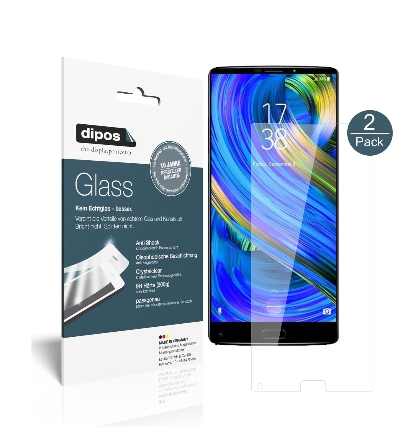 2x 9H Schutzfolie für HOMTOM S9 Plus Panzerfolie (1)
