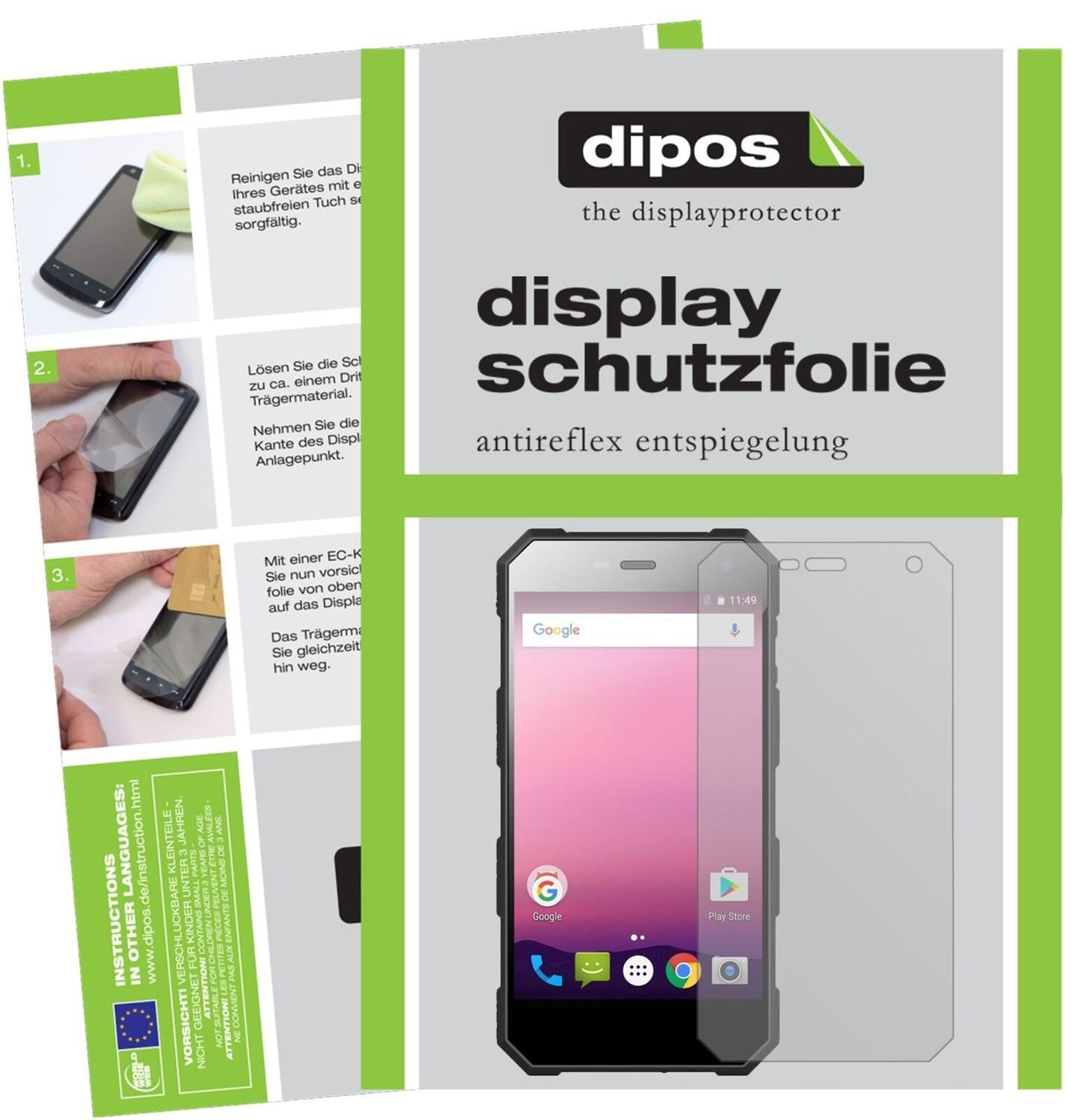 5x Schutzfolie matt für Nomu S10 Pro Display-Schut (2)