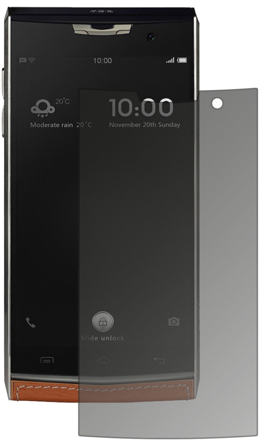 Blickschutzfolie für Doogee T3 matt Schutzfolie Pr (2)