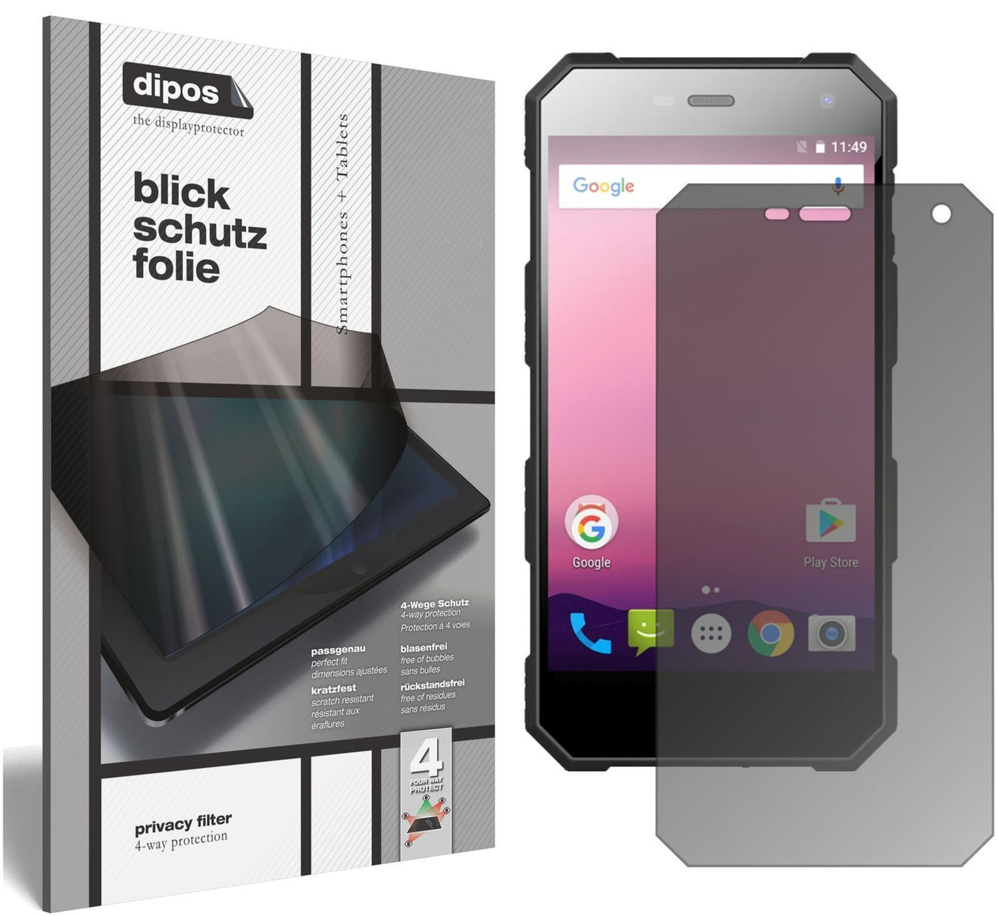 Blickschutzfolie für Nomu S10 Pro matt Schutzfolie (1)