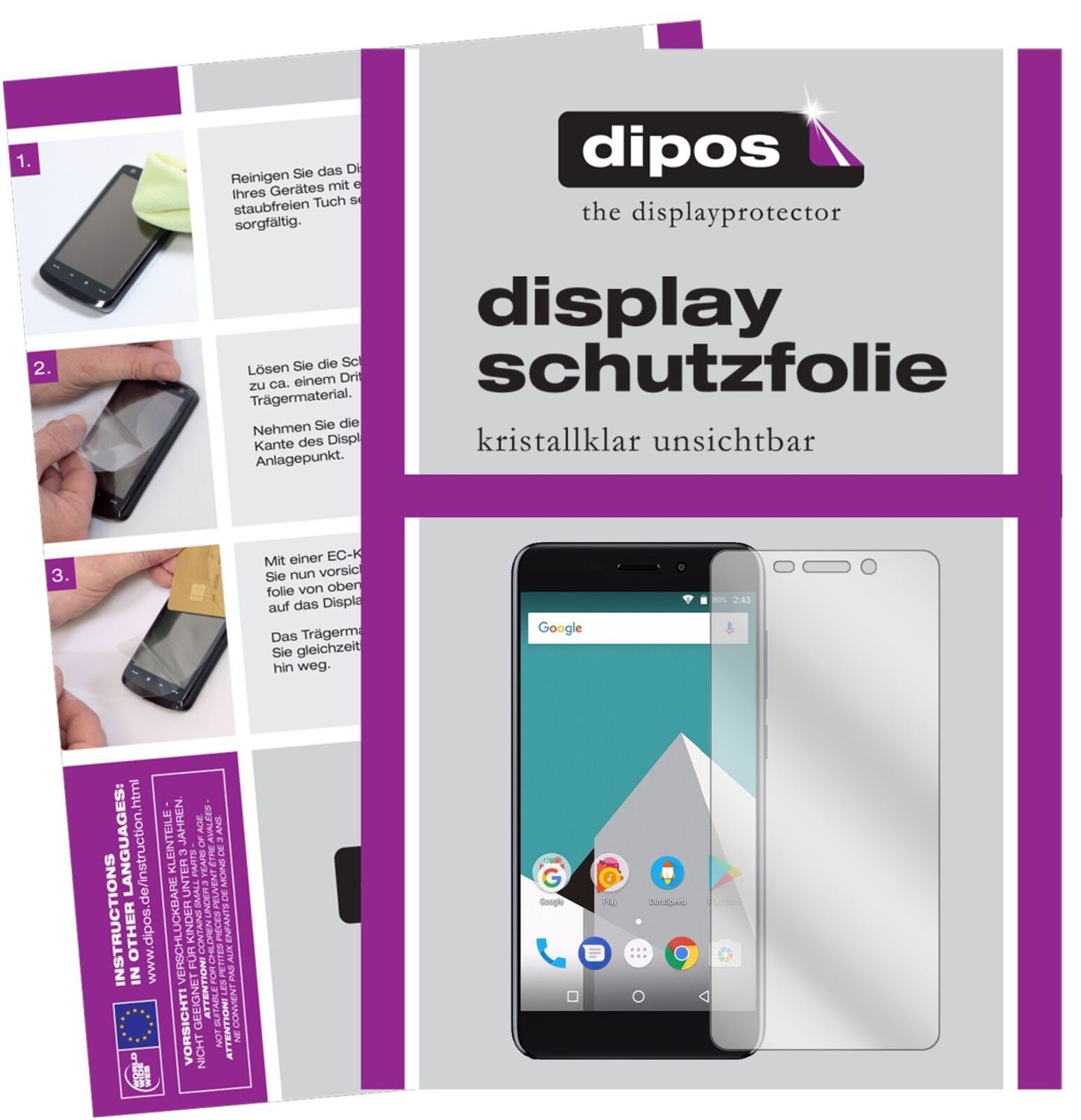 5x Schutzfolie klar für Vernee M5 Display-Schutzfo (2)