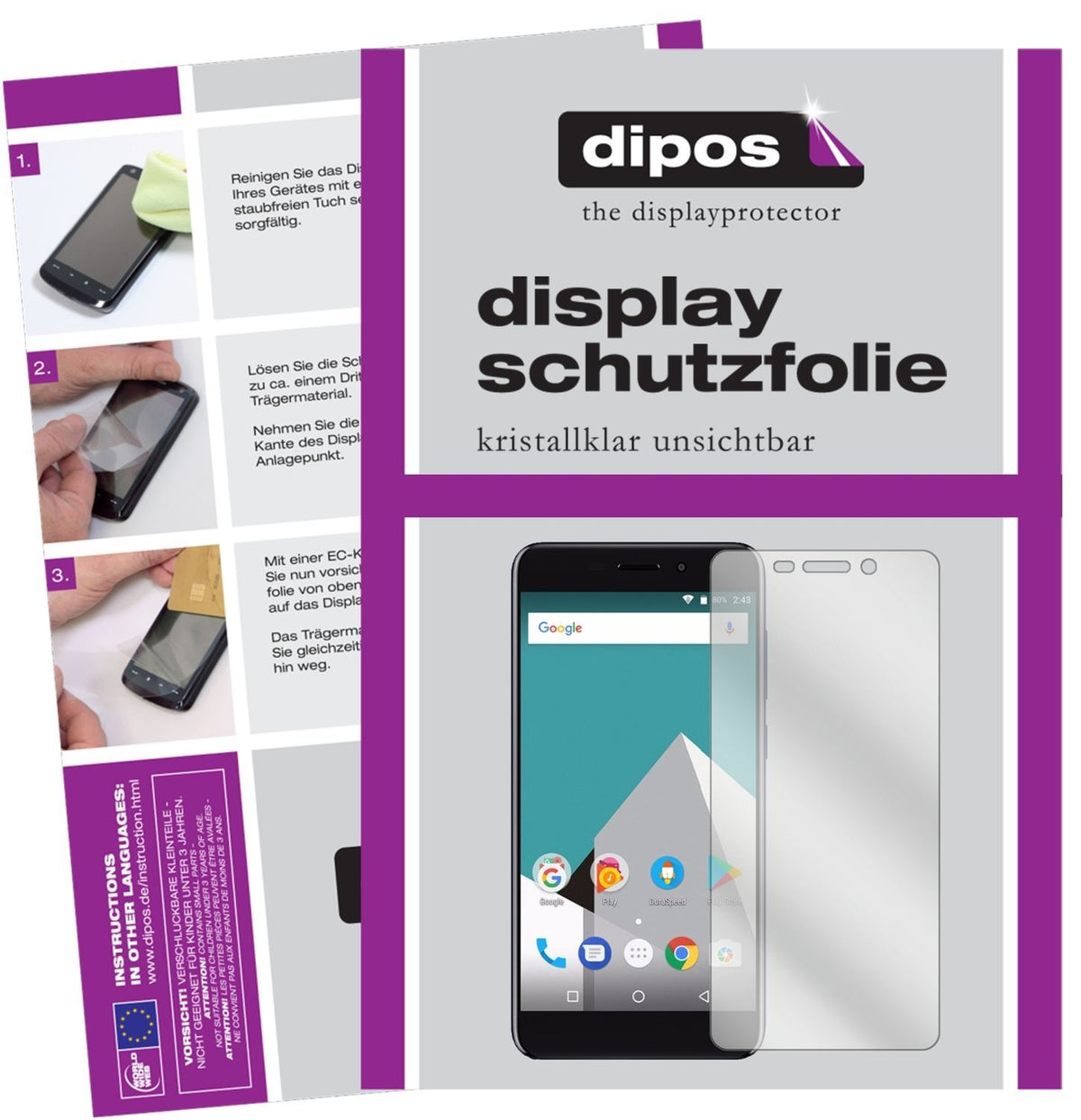 2x Schutzfolie klar für Vernee M5 Display-Schutzfo (1)