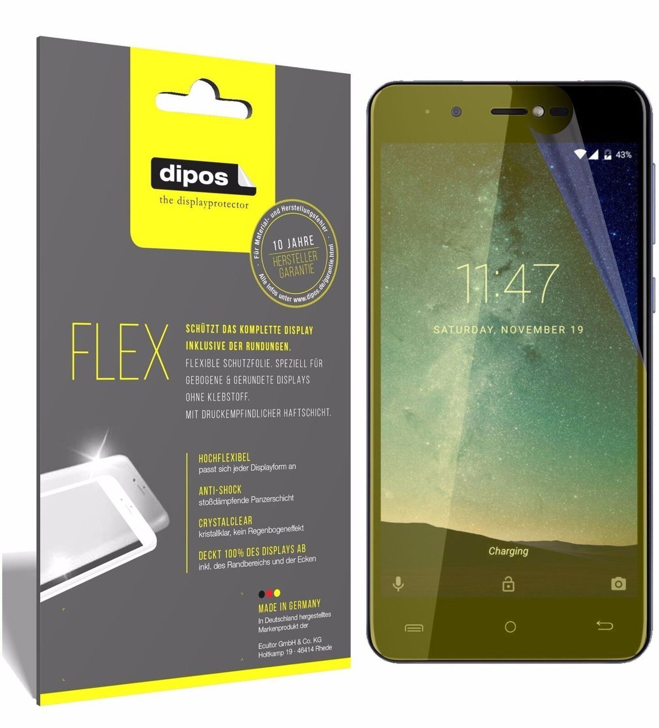 2x 3D Full Cover Schutzfolie für Cubot R9 (2)