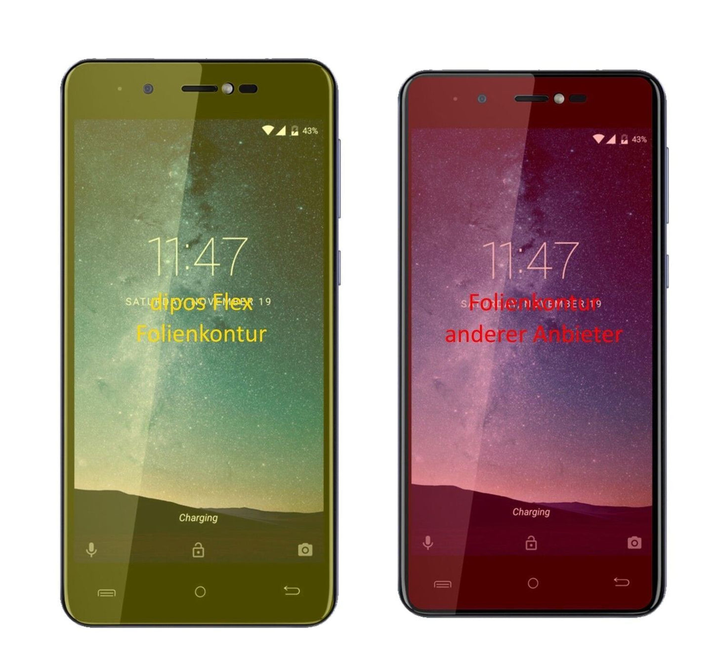 2x 3D Full Cover Schutzfolie für Cubot R9 (3)