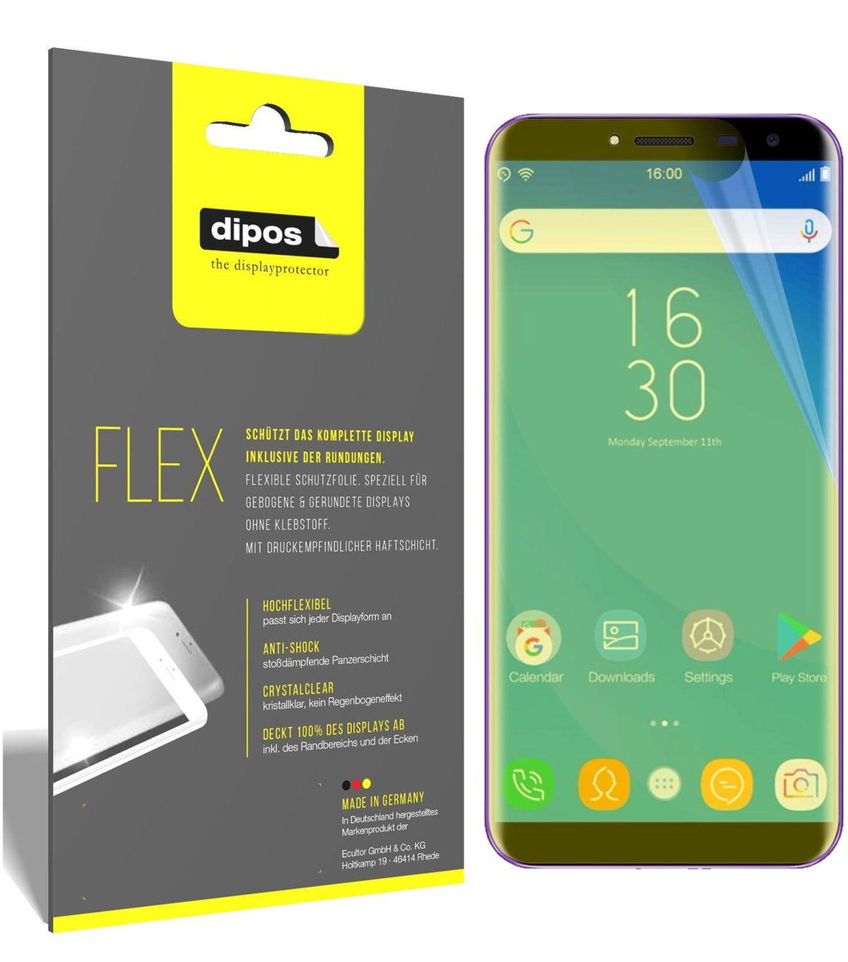 3x 3D Full Cover Schutzfolie für Oukitel C8 (1)