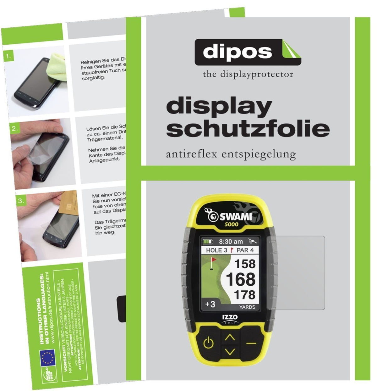 3x Schutzfolie matt für Izzo Swami 5000 Display-Sc (1)
