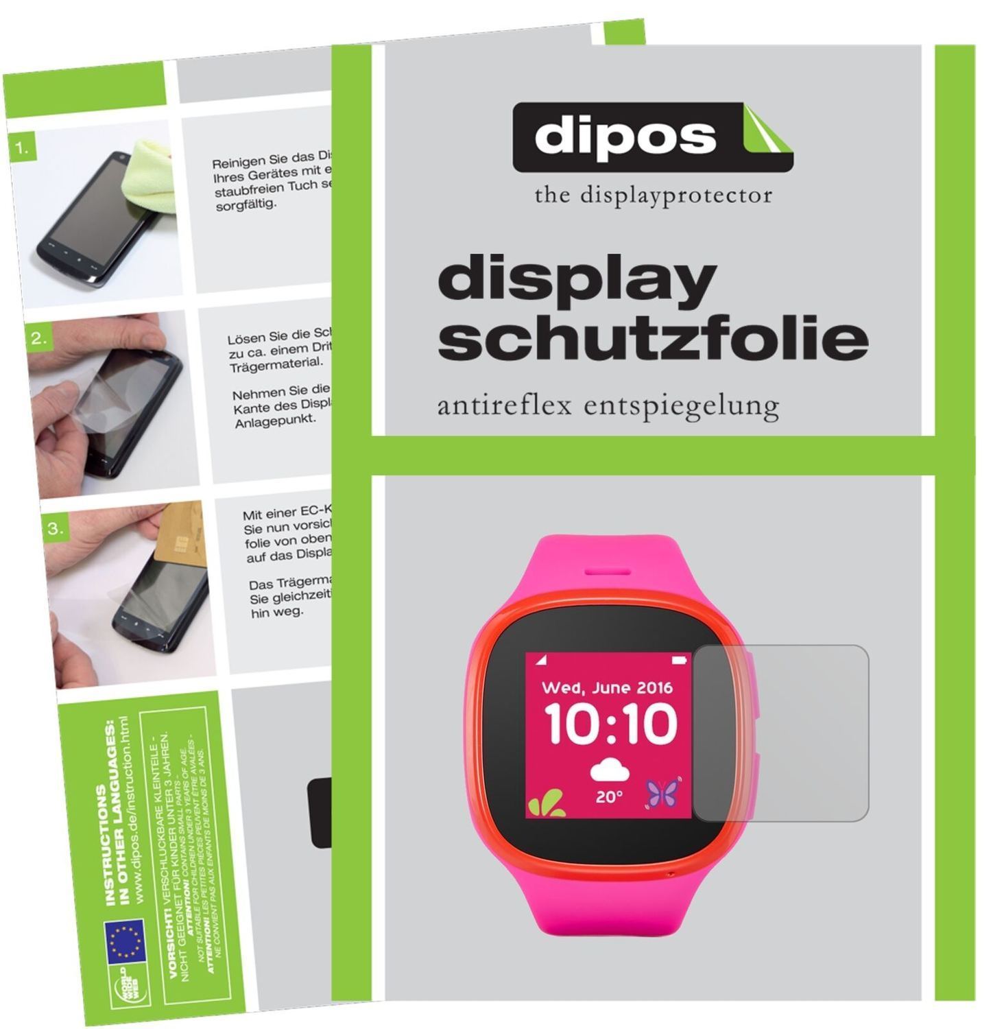 5x Schutzfolie matt für Alcatel Movetime Family Wa (2)