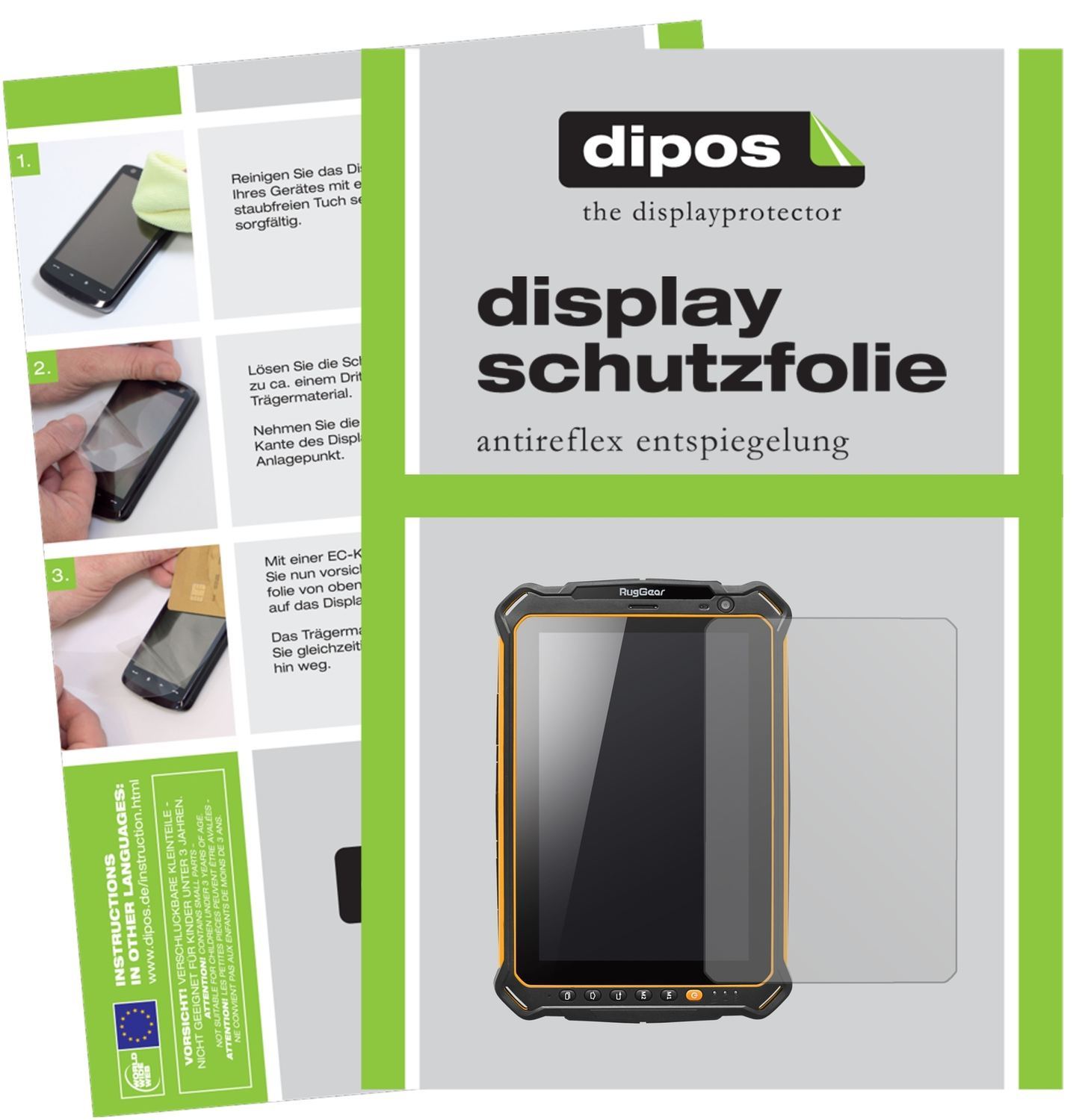2x Schutzfolie matt für RugGear RG910 Display-Schu (1)