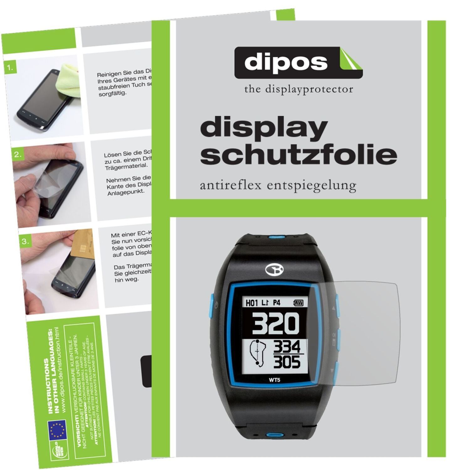 5x Schutzfolie matt für Golfbuddy WT5 Display-Schu (2)