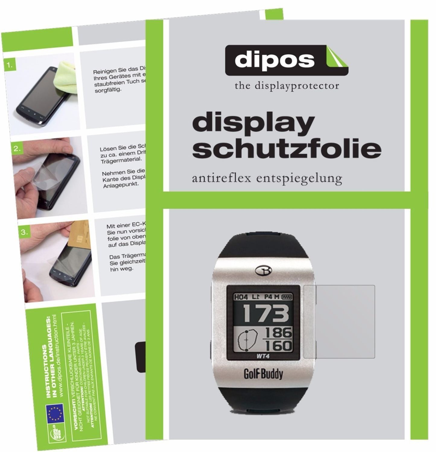 6x Schutzfolie matt für Golfbuddy WT4 Display-Schu (1)