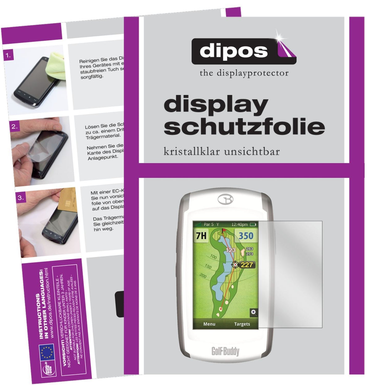 6x Schutzfolie klar für Golfbuddy World Platinum 2 (1)