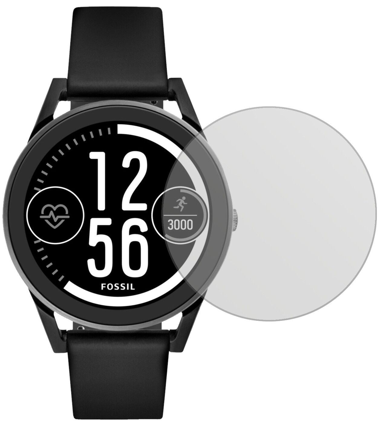 5x Schutzfolie matt für Fossil Q Control Display-S (1)