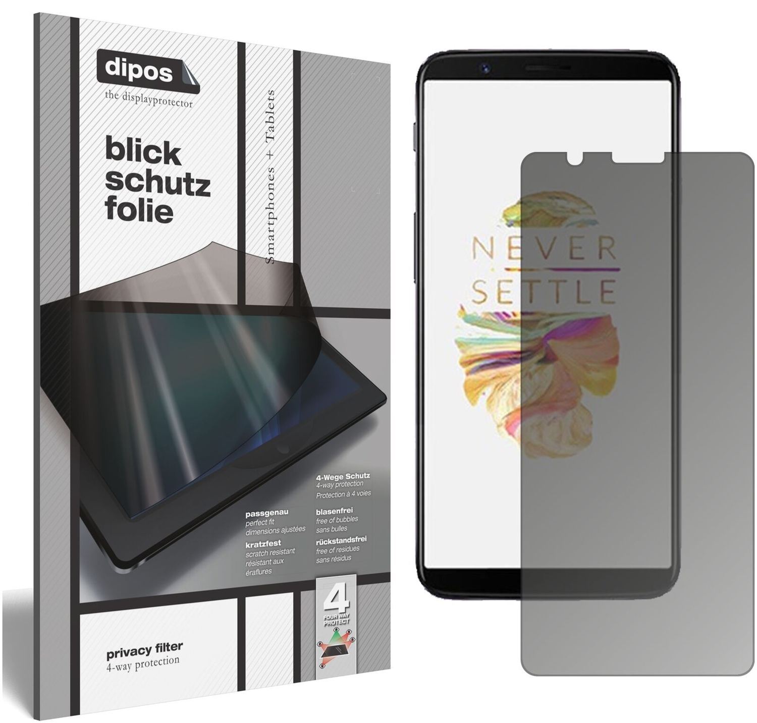 Blickschutzfolie für OnePlus 5T matt Schutzfolie P (2)