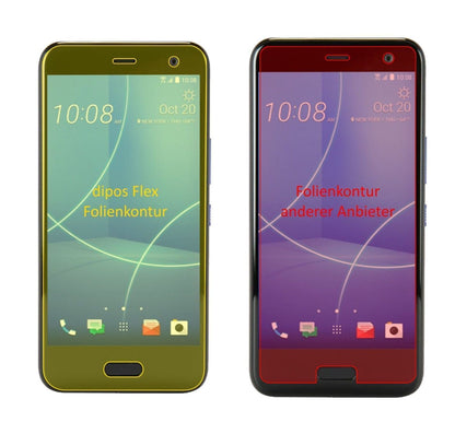 2x 3D Full Cover Schutzfolie für HTC U11 Life (2)