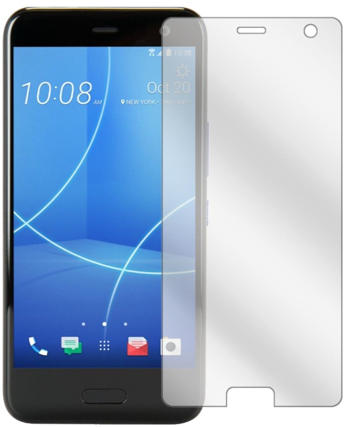 5x Schutzfolie klar für HTC U11 Life Display-Schut (1)