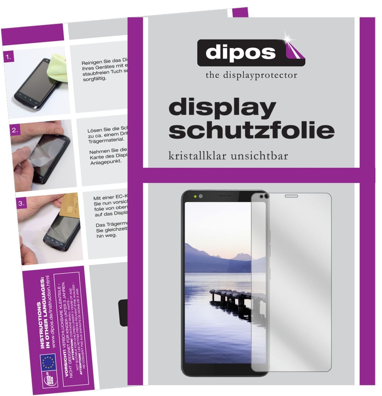 6x Schutzfolie klar für Gigaset GS370 Display-Schu (1)