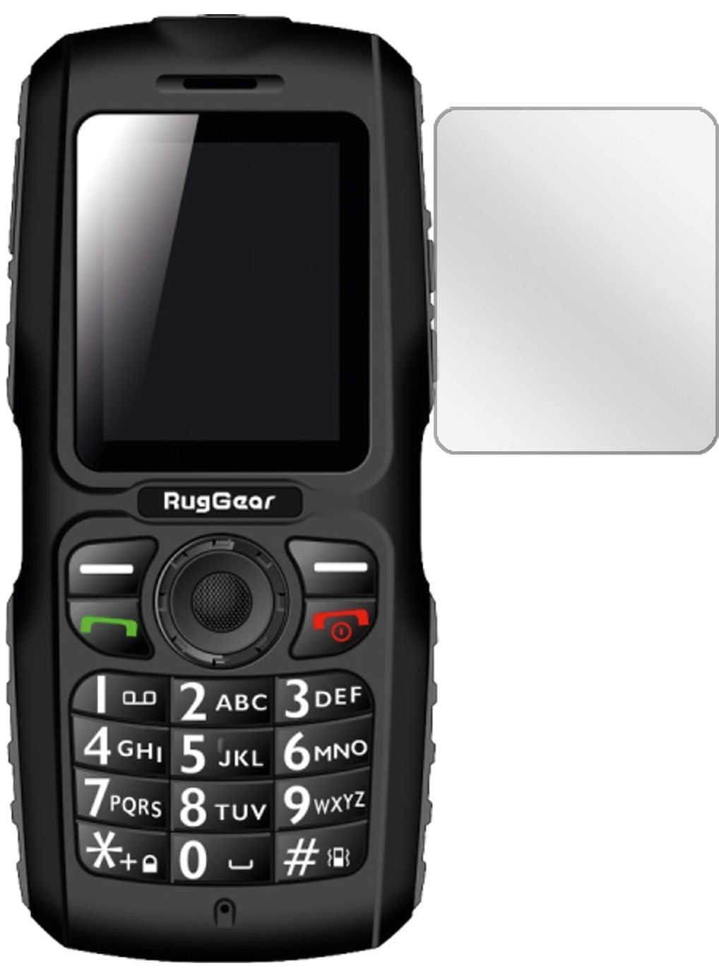 6x Schutzfolie klar für RugGear RG100 Display-Schu (2)