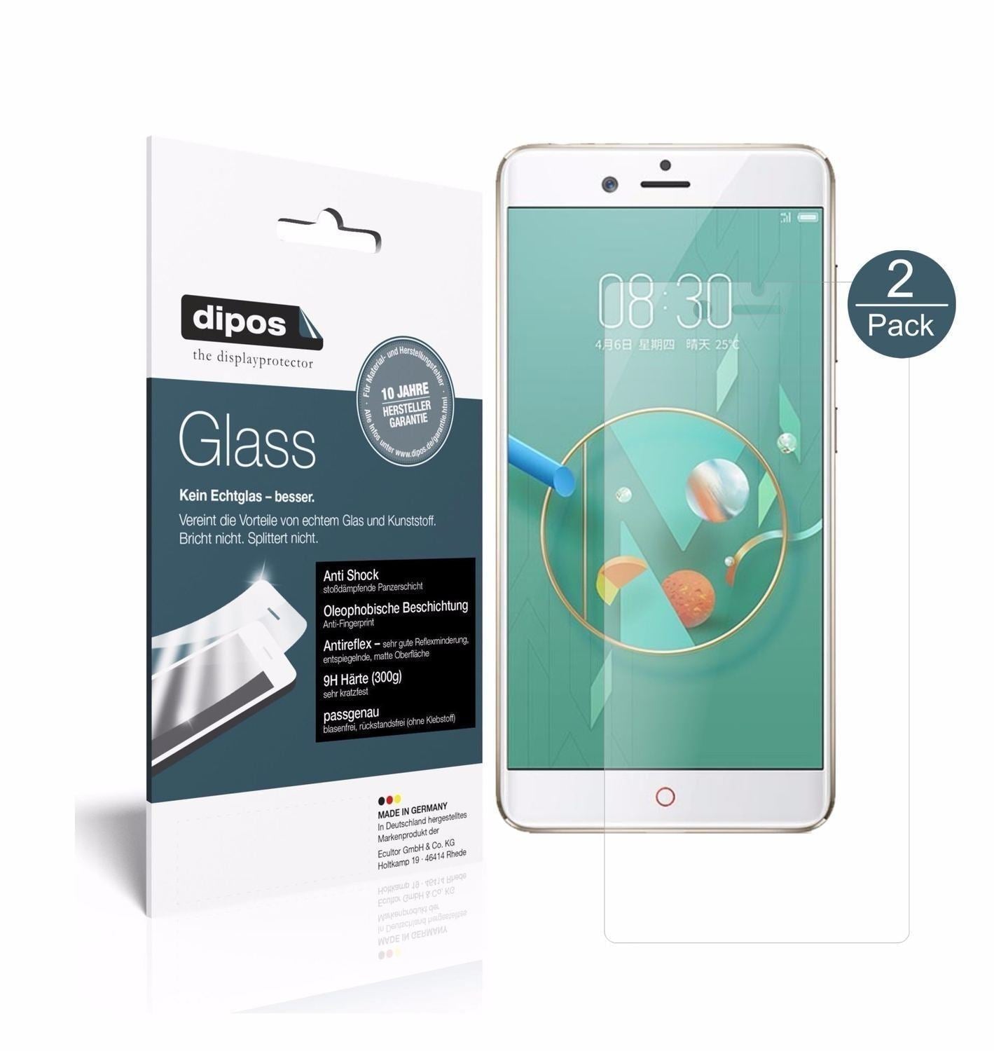 2x 9H Schutzfolie matt für ZTE Nubia Z17 miniS Pan (1)