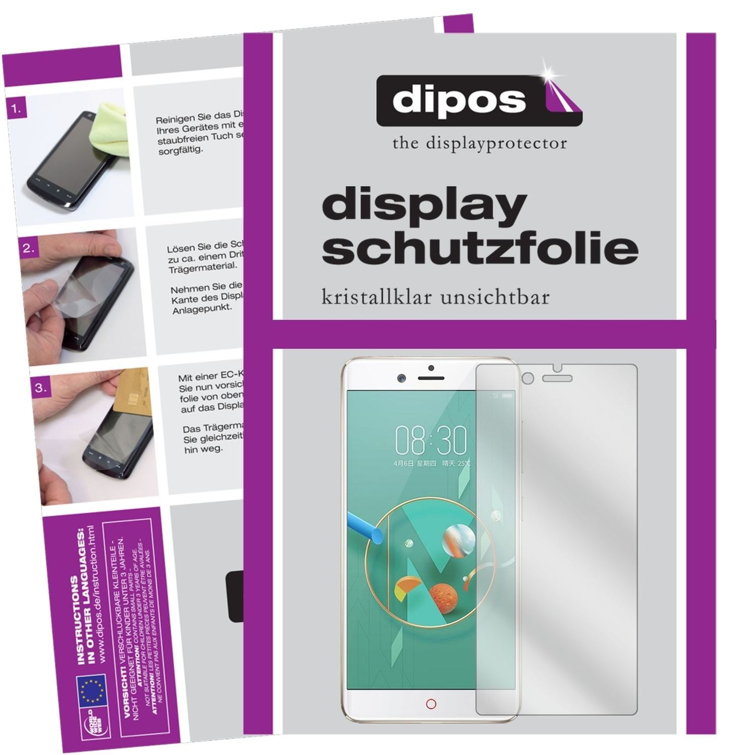 2x Schutzfolie klar für ZTE Nubia Z17 miniS Displa (1)