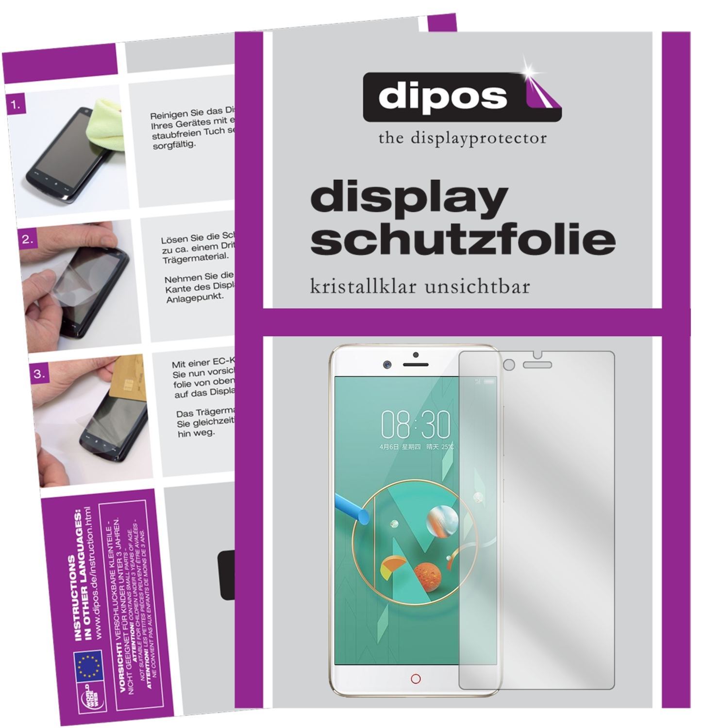 2x Schutzfolie klar für ZTE Nubia Z17 miniS Displa (1)