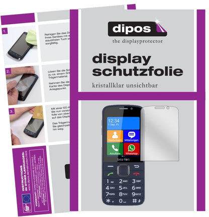 6x Schutzfolie klar für bea-fon SL820 Display-Schu (1)