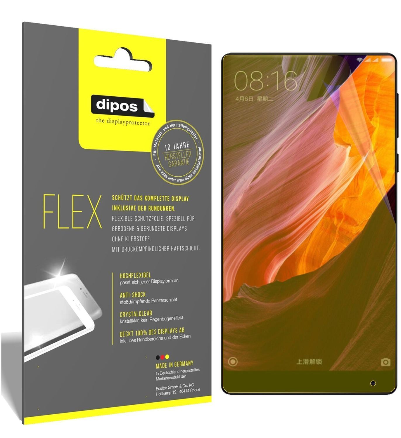 3x 3D Full Cover Schutzfolie für Xiaomi Mi MIX 2 (2)