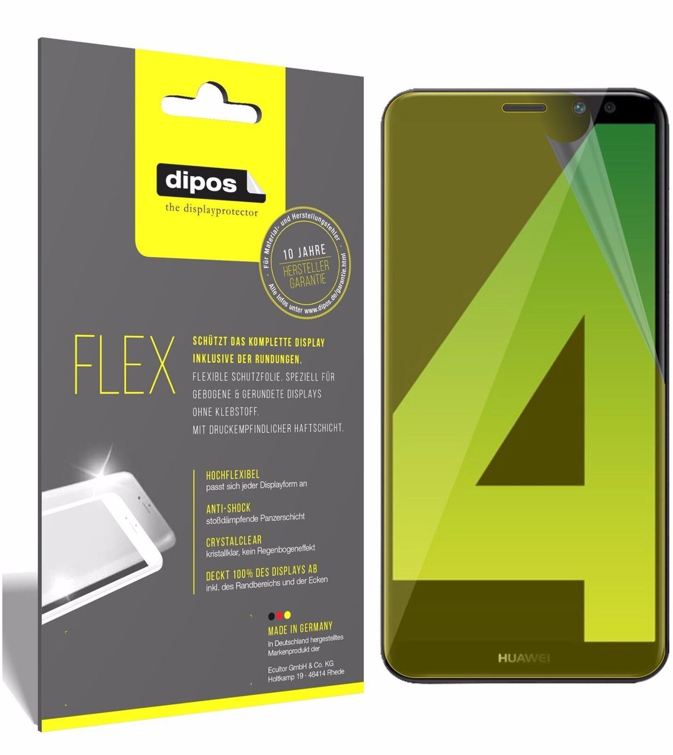 3x 3D Full Cover Schutzfolie für Huawei Mate 10 Li (2)